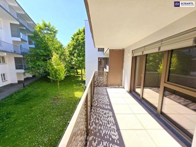 Schnell sein! Kompakter Grundriss mit großem Balkon! Blick ins Grüne + Komplette Ruhelage + Energieeffizienz + Perfekte Anbindung und Nahversorgung! Jetzt zugfreifen!