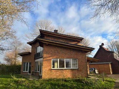 Friedrichsgabekoog: Befristetes Einfamilienhaus mit Feldblick in Sackgassenlage