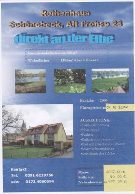 Ansprechendes 5-Zimmer-Reihenendhaus mit gehobener Innenausstattung in Schönebeck (Elbe)