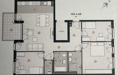 Erstbezug mit Balkon und EBK: Exklusive 4-Raum-Wohnung mit luxuriöser Innenausstattung in Bonn