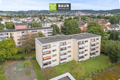 360° I Sofort bezugsfrei! Charmante 3-Zimmer-Wohnung mit überdachtem Balkon und Garage in Weingarten