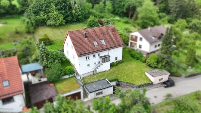 Nattheim OT Fleinheim- ruhige Ortsrandlage, 2 sep. Wohnungen, 3 Garagen, zu verkaufen