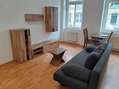 Vollständig möblierte 2-Zimmer-Wohnung mit gehobener Innenausstattung in Chemnitz