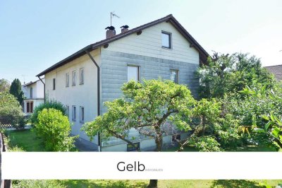 GELB Immobilien - Großes 3-Parteien-Haus auf schönem Südwest-Grundstück zur Neugestaltung