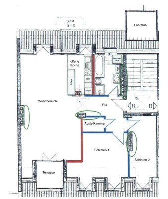 Auf 3 Jahre befristet: Stilvolle 3-Zimmer-DG-Wohnung, teilmöbliert, EBK in Berlin Friedrichshain