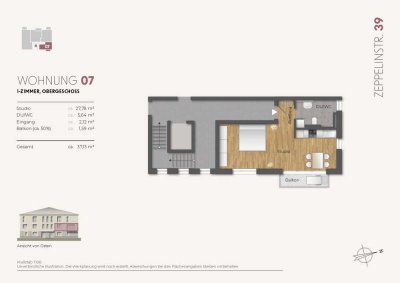 1,5 - Zi. Neubau Obrgeschosswohnung (Whg. 07)