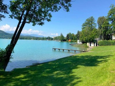 Großzügige Gartenwohnung mit Blick auf den Wörthersee