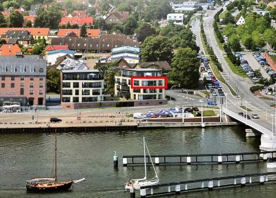 3-Zimmer-Ferienwohnung in Bestlage an der Schleibrücke