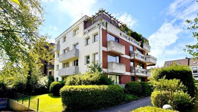 Traumhaft ruhig gelegene 4 Raum-Wohnung mit umlaufender Terrasse und offenem Kamin