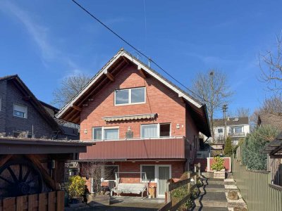 freist.  Ein-/bis Zweifamilienhaus mit schöner Weitsicht in Ruhiglage von Hennef-Winterscheid