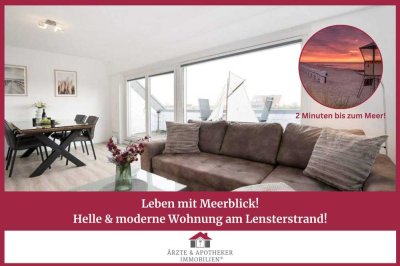 Leben mit Meerblick!
Heller & moderner 2. Wohnsitz am Lensterstrand!