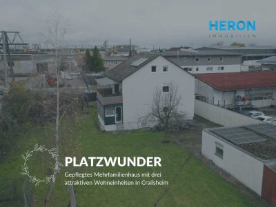 PLATZWUNDER - Gepflegtes Mehrfamilienhaus mit drei attraktiven Wohneinheiten in Crailsheim