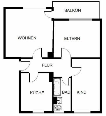 3-Zimmer-Wohnung in Gelsenkirchen Hassel