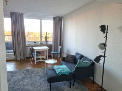 Große 1-Zimmer-Wohnung mit Balkon und EBK mit Blick ins Grüne in der Innenstadt von Bremen