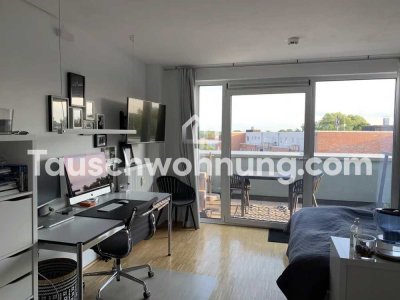 Tauschwohnung: Tolle Einzimmerwohnung mit großem Balkon