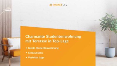 Charmante Studentenwohnung mit Terrasse in Top-Lage