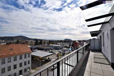 Ihr Traum-Penthouse in Graz-Gösting wartet! Lassen Sie sich von atemberaubendem Schlossbergblick, einer großzügigen Dachterrasse und viel Komfort mit Tiefgarage und Kellerabteil verzaubern. Ein Ort, an dem Lebensqualität beginnt!