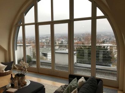 Geräumige, exklusive 4,5-Raum Maisonette/Penthouse-Wohnung mit geh. Innenausstattung