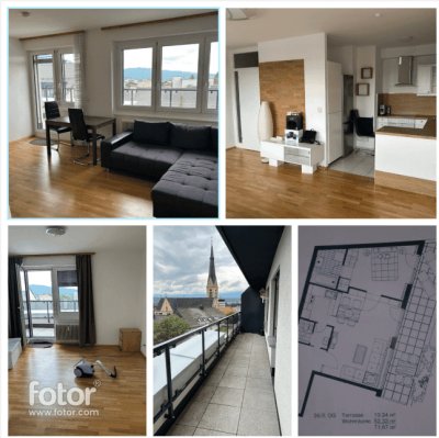 2-Zimmer Penthouse Wohnung mit 20m2 Terrasse in Villach Zentrum