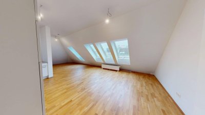 Unbefristete moderne 3 Zimmer Dachgeschoßwohnung
- Nähe U3 Johnstraße