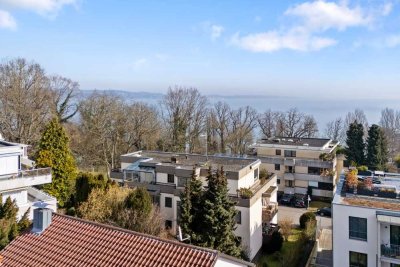 Penthouse-Wohnung mit 180° Panorama-Seesicht in begehrter Lage.