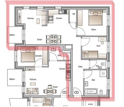 Erstbezug: Moderne Neubauwohnung in Kreßberg