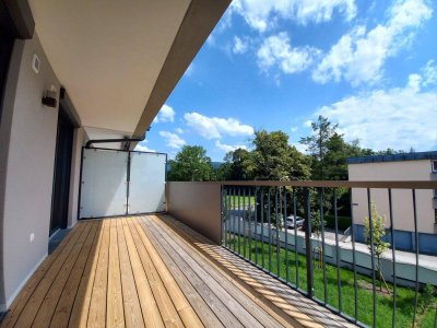 Neubau 2 Zimmer Wohnung mit sonnigem Balkon in Morzg
