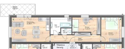 3-Zimmer Traumwohnung in grüne ruhige Lage - PROVISIONFREI - mit Keller, Balkon, Wärmepumpe und PV-Anlage