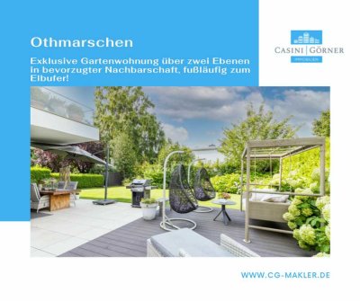 Exklusivität trifft Moderne: Garten-Maisonette-Wohnung in gehobener Nachbarschaft nahe Elbufer!