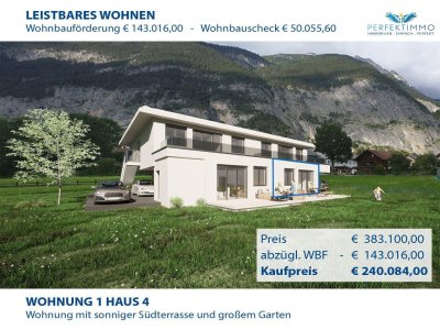 Letzte Chance: Wohnbaugeförderte, fantastische Gartenwohnung im Neubau