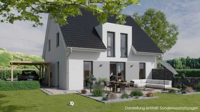 Neubau - Einfamilienhaus mit Grundstück - Massiv, energieeffizient, naturnah