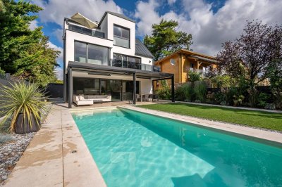 "Untere Alte Donau - Eigengrund - Designerhaus - HighTech Living mit Pool"