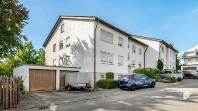 Gepflegte Erdgeschosswohnung mit Loggia und Garage