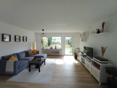 Renovierte 3 Zimmer Wohnung mit Garten und Hobbyraum