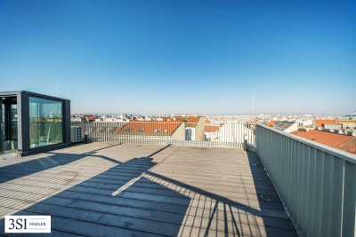 Luxuriöse, lichtdurchflutete Dachgeschoß-Maisonette mit 2 großzügigen Terrassen