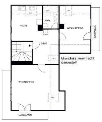 HELLE ALTBAU - DG-WOHNUNG MIT BLICK INS GRÜNE IN RIEDERAU