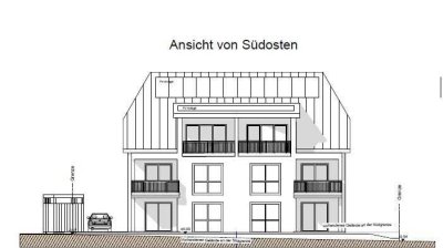 Neubau: Exklusive 3-Zi.-DG-Whg., mit EBK, Balkon sowie 2xPkw-Stellplätzen