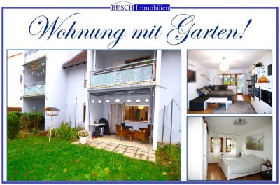 * Modernisierte 3-Zimmer-Wohnung mit eigenem Gartenanteil *