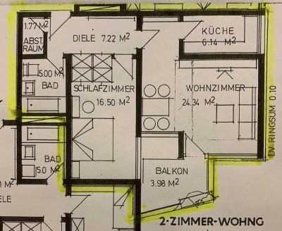 Exklusive 2-Zimmer-Wohnung mit gehobener Innenausstattung mit EBK in Leinfelden-Echterdingen-Musberg