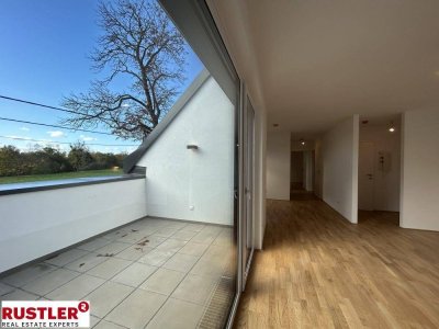 Gut aufgeteilte 3-Zimmerwohnung mit Terrasse und Grünblick