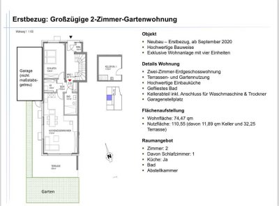 Neuwertige 2,5-Raum-Wohnung mit Balkon und Einbauküche in München