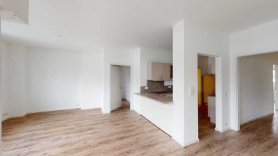 3-Raum-Wohnung mit eig. Eingang, Loggia und Einbauküche - energetisch top