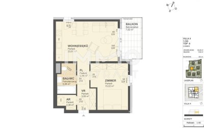 KREMSER WOHNDOMIZIL2Zi- 53qm - Balkonwohnung, Lift, Tiefgarage, in beliebter Grünruhelage