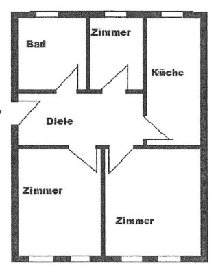 2,5 Zimmer-Wohnung in ruhiger Innenhoflage