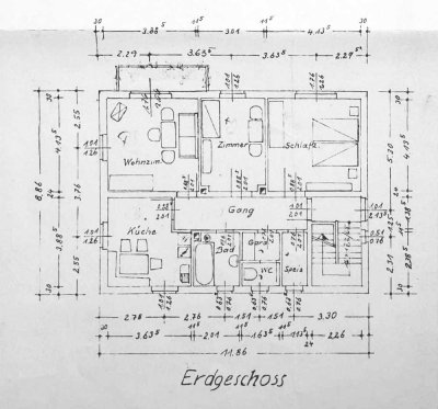 Schöne und modernisierte 3-Raum-EG-Wohnung mit Balkon in Cham