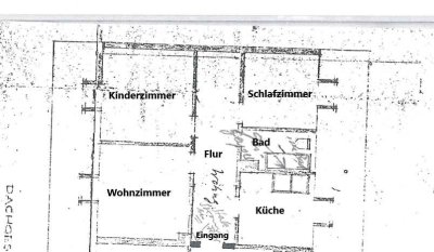 Großzügig geschnittene 3 Zimmer  DG Wohnung