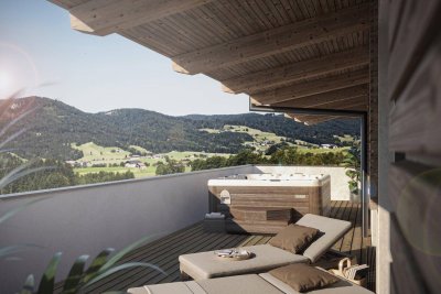 Traumhafte 3 Zimmer Dachgeschoss Wohnung mit XL Balkon in Mondsee