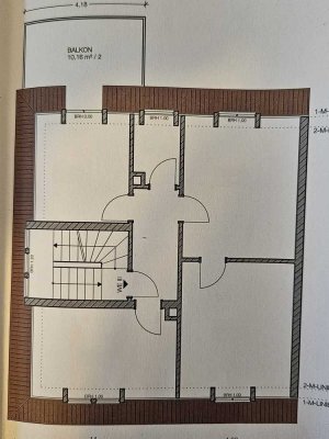 Helle 3-Zimmer-Wohnung mit großer Dachterrasse