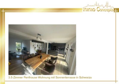 3,5-Zimmer Penthouse-Wohnung mit Sonnenterrasse in Schwarza