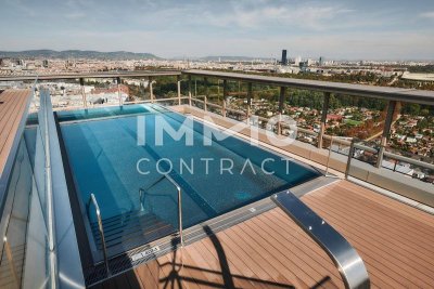 ERSTBEZUG: Grandioser Skyline Blick + Pool am Dach = exzellenter Lifestyle